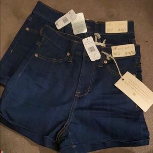 Altar’d State Blue high rise shorts